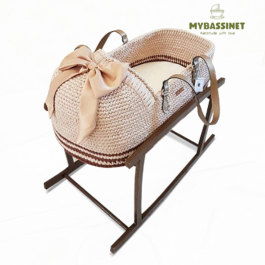 MYBASSINET: Baby Moses Basket with round Hood