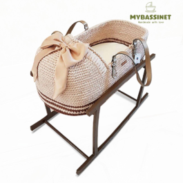 MYBASSINET: Baby Moses Basket with round Hood
