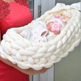Handmade Cotton Nest Lounger: A Cozy and Convenient Sleeping Solution for Newborns and Premature Babies