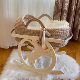 MYBASSINET: Baby Moses Basket with round Hood and inside Liner | Colours available